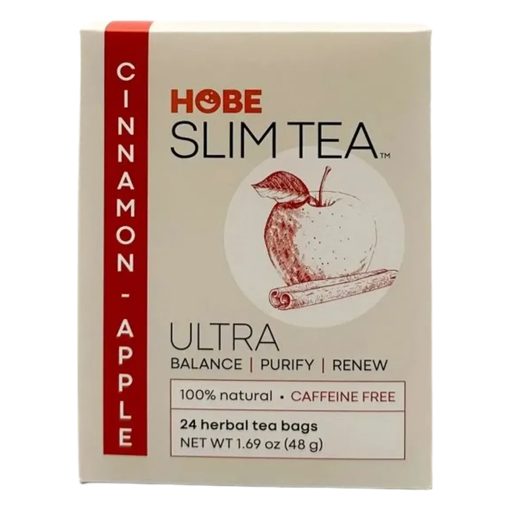 Hobe Labs Delicious Herbal Formula Ultra Slim Tea, Cinnamon Apple - 24 Bags